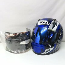 【中古美品】【シールド2枚】Arai アライ QUANTUM-J ACE フルフェイスヘルメット Lサイズ クアンタムJ エース バイク 二輪 オートバイ_画像1