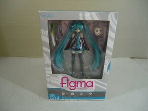 O6530 送料無料！ 開封 figma 初音ミク 014 マックスファクトリー ボーカロイド 中古開封品/箱ダメージ有/本体やや汚れ/台座にヤケ有