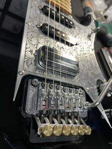 レア物放出Washburn USA.N6.工房レストアZEMAITIS風P.G カスタム！ヌーノ nuno LEG mod.ワッシュバーン evh 特注エングレービング加工