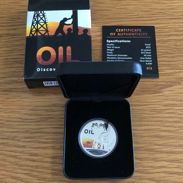 【ニウエ銀貨】COA&BOX付 オーストラリア石油発見 2013 シルバーコイン