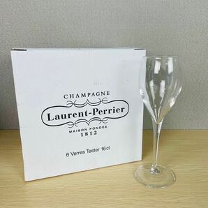 ★ Laurent Perrier ローランペリエ シャンパンフルート シャンパングラス 6客セット グラス 口径5.2cm 高さ19.5cmの画像1