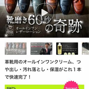 【大ヒット商品】ミラーポリッシュ革靴用のオールインワンクリーム　