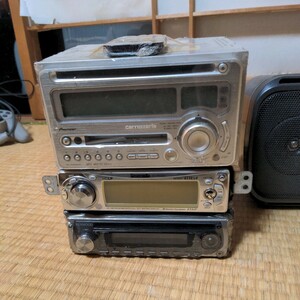 ジャンク品 Panasonic CQ-MRX602D ケンウッド CDプレイヤー　カーステ RDT-131 carozzeria FH-P005MD 2DIN スピーカー D-50 まとめ売り