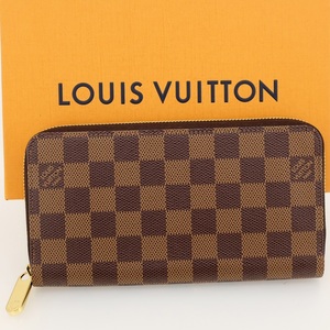 【新品同様】LOUIS VUITTON ルイヴィトン ジッピー・ウォレット 長財布（小銭入れあり） ダミエ N41661