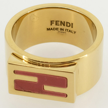 FENDI フェンディ スカーフリング GPゴールド ピンク 箱付_画像3