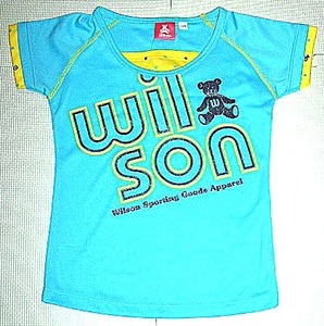 * быстрое решение! включая доставку!Wilson Junior футболка [ голубой ](110) новый товар!*