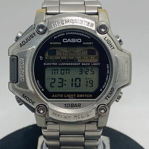 CASIO PRO TREK カシオ プロトレック PRT-110 稼働品 デジタル 腕時計 タイドグラフ /月齢 /センサー / 日本製 