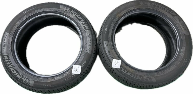 ★夏 2021年製!!! MICHELIN ミシュラン　PRIMACY4　タイヤのみ　2本　215/55R17 94W★