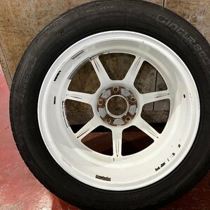 ★日本製!! 社外 H/NODEX HA670 16インチ アルミ ホイール 4本 16×7J ＋43 PCD114.3 5穴 ハブ径73 205/55R16 タイヤおまけ程度★の画像10