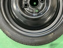 ★L375S ダイハツ タント　純正 14インチ スペア ホイール　1本　14×4T PCD100 4穴 ハブ径54　テンパー タイヤ　T105/70D14★_画像3