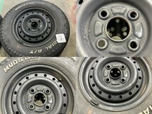 ★L235S ダイハツ エッセ　純正 12インチ スチール ホイール　4本　12×4J PCD100 4穴 ハブ径54　MUDSTAR 145/80R12 80/78N 6PR★_画像4