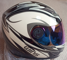 送料無料 超軽量 カーボン製 ウインズ カーボンヘルメット A-FORCE Lサイズ 限定カラー バイク オートバイ WINS carbon Helmet_画像5