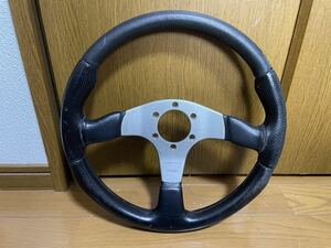 MOMO tea mpi.n steering gear Momo RACE steering wheel race black leather steering wheel 