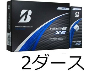 BRIDGESTONE GOLF ブリヂストンゴルフ 日本正規品 TOUR B XS 2024新製品 ゴルフボール2ダース