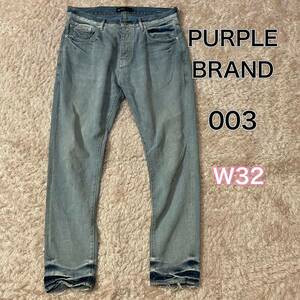 PURPLE BRAND P003 W32 コーティングデニム