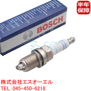 BOSCH スパークプラグ 1本 ゴルフ5 ゴルフ6 ゴルフプラス ニュービートル ボーラ ポロ ルポ パサート トゥーラン スーパープラス FR7LDC+