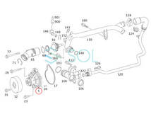 ベンツ W203 W204 W209 R171 ウォーターポンプ C180 C200 C230 CLK200 SLK200 2712001001 2712000401 2712000601 2712000201 出荷締切18時_画像4