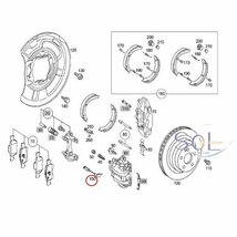 ベンツ W211 W212 W217 W221 W222 フロント リア ブレーキパッドセンサー E500 E550 E63 S350 S500 S550 S63 1715400617_画像2