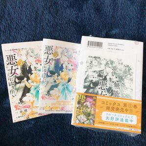 新品 ★ 特典付き ★ 無能才女は悪女になりたい 小説 3巻 特典SSペーパー付き アニメイト メロンブックス ゲーマーズ 一分咲