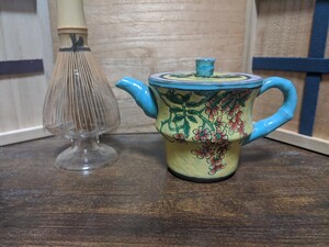 紫砂　宜興？　周建榮　急須　茶注　茶壺　茶銚　紫泥　煎茶道具　茶器　煎茶器