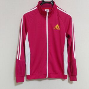 adidas アディダス ジャージ レディース ピンク×ホワイト XL