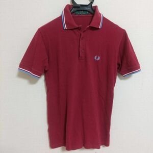 【イングランド製】FRED PERRY フレッドペリー 半袖ポロシャツ 36