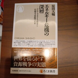 送料無料 匿名配送 帯付 原田大輔 エネルギー危機の深層 ロシア・ウクライナ戦争と石油ガス資本の未来 ちくま新書 1012円税込 一読