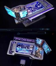 ドールハウス　1/6 宇宙ヒーロー開発　システムデス コンピューター　USB LED発光　フィギュア　リアルモニター　インテリア　ネオン_画像6