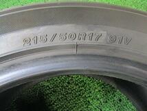 YOKOHAMA ECOS ES31 ノーマルタイヤ 夏タイヤ 215/50R17 215-50-17 2本 2021年モデル 8分山 /40940_画像3