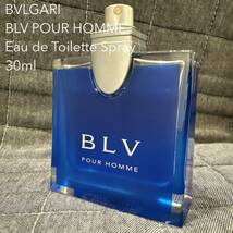 BVLGARI ブルガリ ブルー プールオム オードトワレ 30ml 香水 BVLGARI BLV POUR HOMME Eau de Toilette Spray_画像1