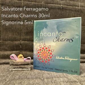 未開封 Salvatore Ferragamo Incanto Charms フェラガモ インカントチャーム シニョリーナオーデトワレ 5ml Signorina EAU DE TOILETTE香水