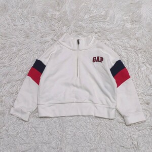 【送料無料】babygap　ベビーギャップ　ハーフジップ　トレーナー　95cm　ロゴ　子供服