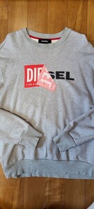 DIESEL◆スウェット/M/コットン/GRY/プリント