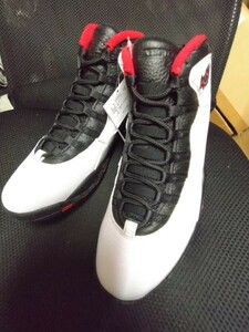 AIR JORDAN RETRO 10 US:11 29cm 未使用 黒タグ ホーム シカゴ　310805-102 45 AJ10 白黒赤