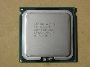 ▼Intel Xeon L5420 SLARP 2.50GHz/12M/1333 Harpertown LGA771 4コア 低電圧 (Ci0879)