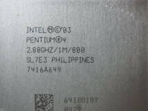 ◎Intel Pentium4 520/521 SL7E3 2.80GHz/1M/800 Prescott Socket478 HT対応 (Ci0906)_画像2