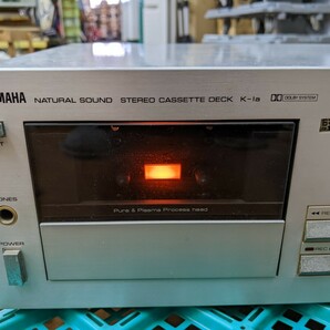 C1068 YAMAHA K-1a ステレオ カセットデッキ ヤマハ 通電OK カセット再生不可 現状品 JUNKの画像2