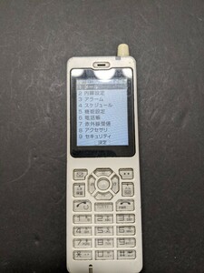 IY0761 WILLCOM/Y!mobile WX01JR 日本無線 PHS/院内無線/構内無線 簡易動作確認＆簡易清掃＆初期化OK 送料無料 現状品 一応JUNK
