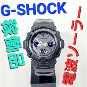 電波ソーラー【稼働品】CASIO G-SHOCK AWG-M100B ジーショック オールブラック Gショック タフソーラー動作品アナデジ電波時計デジアナ