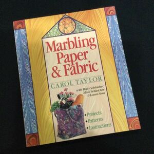 マーブリング　デザイン　パターン　洋書　布　生地　ペーパー　紙　Marbling