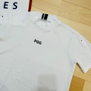 ★極美品 パーリーゲイツ PGG 半袖ハイネックシャツ モックネックシャツ メンズ ★送料無料 正規品