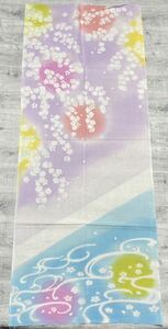 絵てぬぐい　流水に桜　　手ぬぐい　アウトレット　未使用品