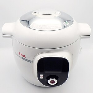 C24-166 T-fal ティファール CY8511JP Cook4me Express クックフォーミーエクスプレス 6L レシピ内蔵タイプ ホワイト 中古品 通電確認済み