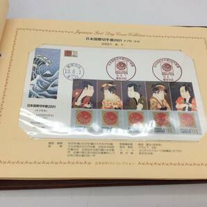 #0183 日本切手FDCコレクション 日本国際切手展2001初日カバー 23枚 アルバムの画像9