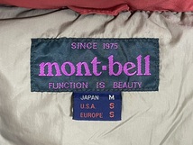 モンベル mont-bell 防寒抜群 ボリューム抜群 90s ヴィンテージ 紫文字タグ ダウンジャケット メンズ Mサイズ レンガ_画像8