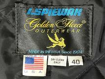 ゴールデン フリース スピワック GOLDEN FLEECE SPIEWAK USA製 オンブレチェック ピーコート Pコート サイズ 40 ブラウン_画像6