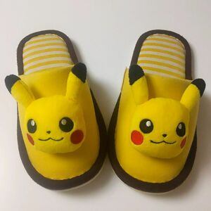 子供用スリッパ ピカチュウ ルームシューズ マスコット付 ポケットモンスター ポケモン