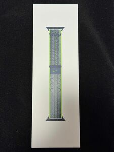 【新品未開封】アップルウォッチ バンド Nikeスポーツループ ブライトグリーンブルー 41mm Apple Watch Band