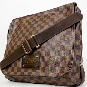 【1円～】ルイヴィトン Louis Vuitton バッグ ショルダーバッグ ダミエ ブルックリンMM レザー ブラウン N51211 