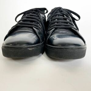 美品 ルイヴィトン LOUIS VUITTON パンチーライン スニーカー ブラック 黒 レザー スエード LVロゴ 靴 モノグラム 38 1/2 25.5cmの画像3